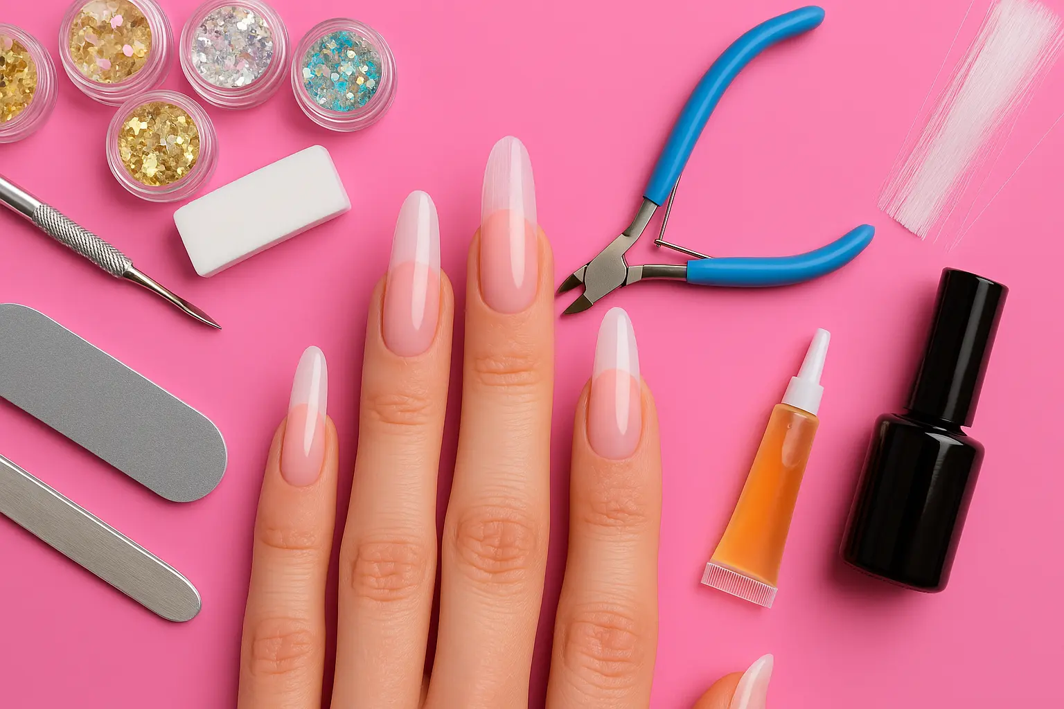 Alongamento de Unhas em Fibra